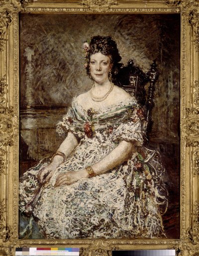 Ritratto di Madame Pascal, moglie del console della Bolivia a Marsiglia da Adolphe Joseph Thomas Monticelli
