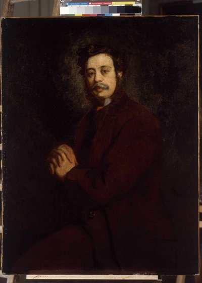 Ritratto di Mr. Khan da Adolphe Joseph Thomas Monticelli