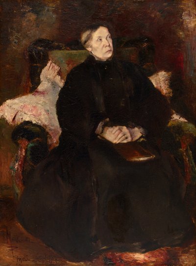 Ritratto di signora da Adolphe Joseph Thomas Monticelli