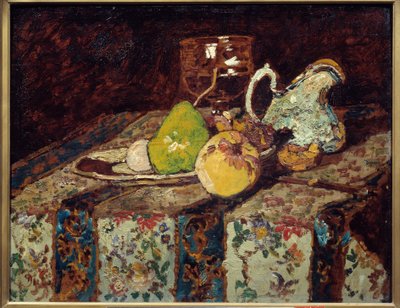 Natura morta con una brocca bianca da Adolphe Joseph Thomas Monticelli