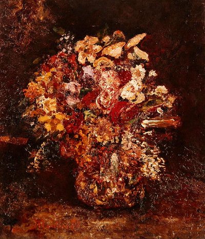 Vaso di fiori, c.1878-80 da Adolphe Joseph Thomas Monticelli