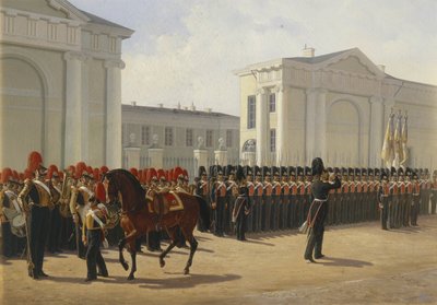 Il reggimento Leib Guard Izmailovo, 1846 da Adolphe Ladurner