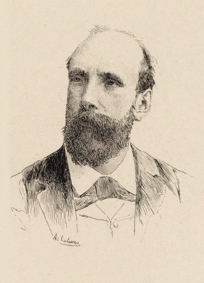 Ritratto del compositore Gaston Salvayre, 1847-1916, 1894 da Adolphe Lalauze