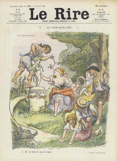 Mosca cieca. Illustrazione per Le Rire da Adolphe Leon Willette