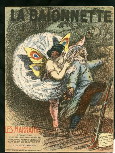 Copertina di La Baionnette, Satirique en Couleurs da Adolphe Leon Willette