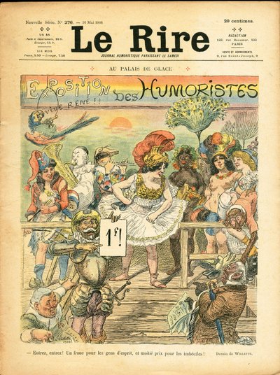 Copertina di Le Rire, satirico a colori da Adolphe Leon Willette