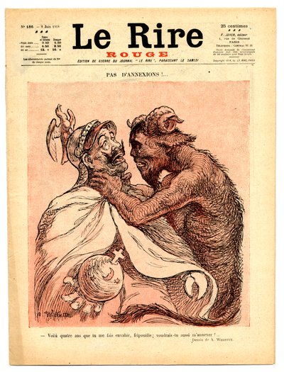 Copertina di Le Rire Rouge, satirico a colori da Adolphe Leon Willette