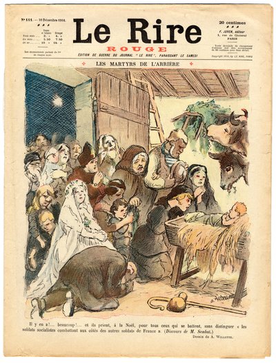 Copertina di The Red Laughter, Satirico a colori da Adolphe Leon Willette