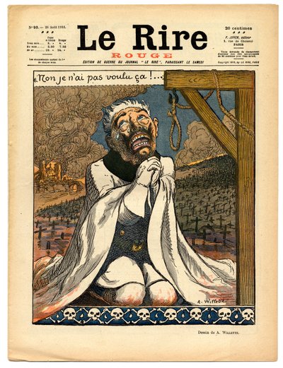 Copertina di Le Rire Rouge, satirico a colori da Adolphe Leon Willette