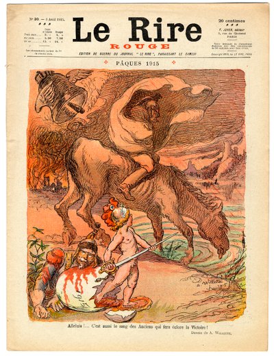 Copertina di "The Red Laughter", Satirico a Colori da Adolphe Leon Willette