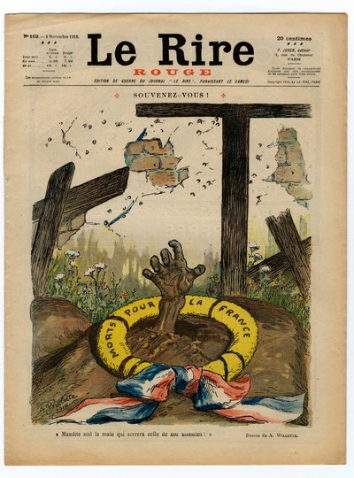 Copertina di Il Riso Rosso, Satirico a colori da Adolphe Leon Willette