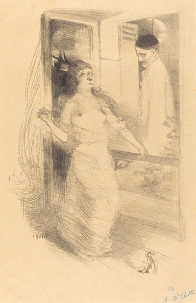Clown appeso (Pierrôt pendu) da Adolphe Leon Willette