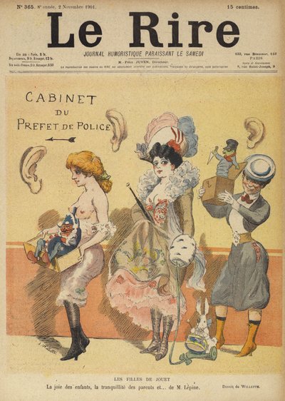 Illustrazione per Le Rire da Adolphe Leon Willette