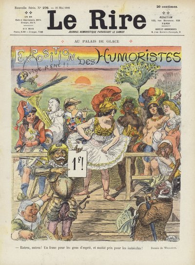 Illustrazione per Le Rire da Adolphe Leon Willette