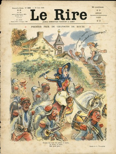 Illustrazione di Adolphe dit Willette (1857-1926) per la Copertina di Le Rire da Adolphe Leon Willette