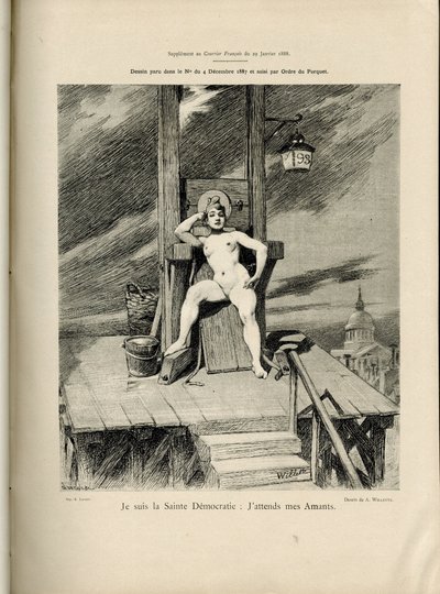 Illustrazione di Adolphe dit Willette in Le Courrier francais, n. 4 da Adolphe Leon Willette
