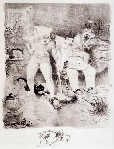 Pigrizia - disegno di Willette da Adolphe Leon Willette