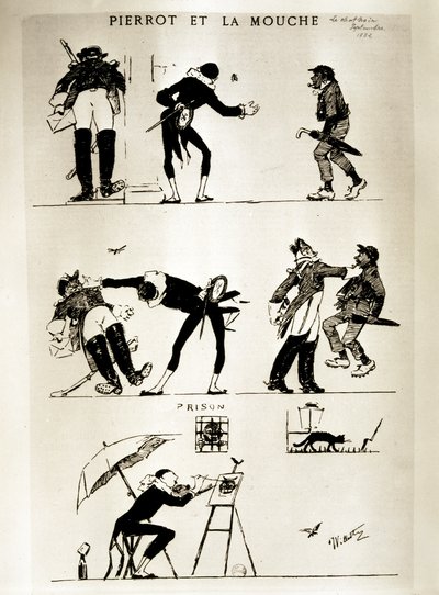 Pierrot e La Mouche da Adolphe Leon Willette