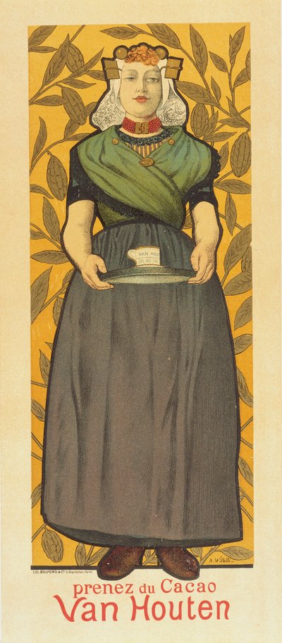 Prenez du Cacao Van Houten da Adolphe Leon Willette