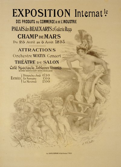 Riproduzione di un poster pubblicitario per un