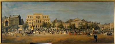 Trasformazioni di Parigi sotto il Secondo Impero, Haussmann Parigi: Vista generale dei Teatri del boulevard du Temple da Adolphe Martial Potemont