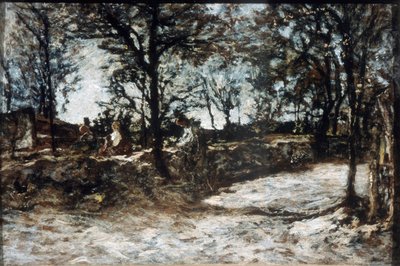 Paesaggio. Fontainebleau, XIX secolo da Adolphe Joseph Thomas Monticelli