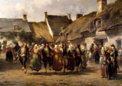 Un matrimonio in Bretagna nel 1863 da Adolphe Pierre Leleux