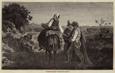 Mendicanti spagnoli da Adolphe Pierre Leleux