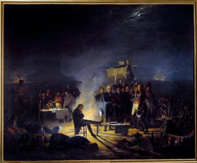 Bivacco di Napoleone I sul campo di battaglia di Wagram (5-6 luglio) da Adolphe Roehn