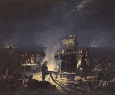 Il bivacco di Napoleone sul campo di battaglia di Wagram nella notte tra il 5 e il 6 luglio 1809 da Adolphe Roehn