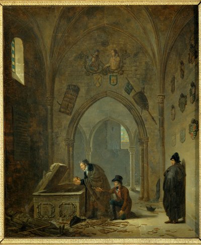 Vivere Denon, in Spagna, riportando i resti del Cid e di Chimène nelle loro tombe ... da Adolphe Roehn
