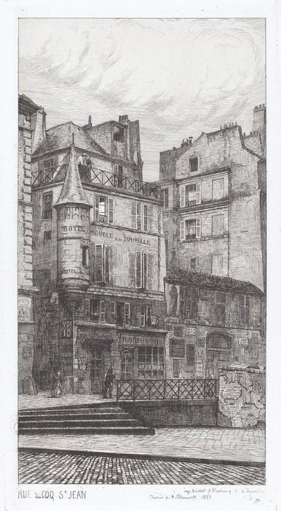 Rue du Coq St. Jean da Adolphe Théodore Jules Martial Potémont
