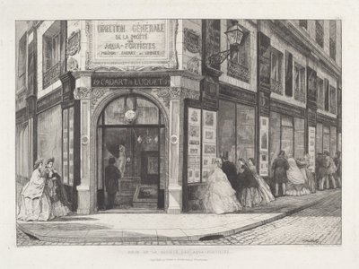 Sede della Società degli Acquafortisti da Adolphe Théodore Jules Martial Potémont