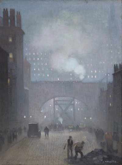 Via York verso via Charles, Manchester da Adolphe Valette