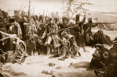 Il maresciallo Ney sostiene la retroguardia francese da Adolphe Yvon