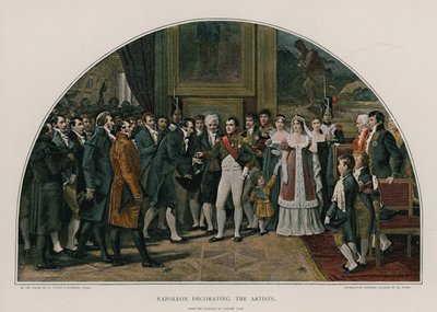 Napoleone che decora gli artisti da Adolphe Yvon