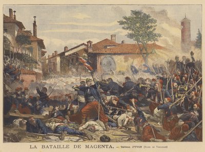 La battaglia di Magenta da Adolphe after Yvon