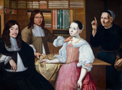 Nel negozio del drappiere da Adriaan Bloemaert