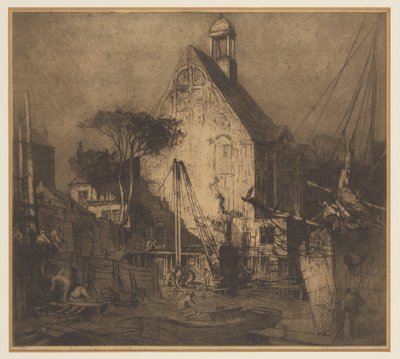 Demolizione della fonderia di cannoni 