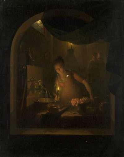 Cucina alla luce della lampada da Adriaan Meulemans