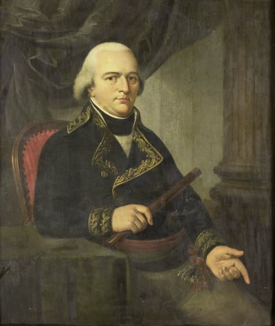 Ritratto di Pieter Gerardus van Overstraten, Governatore Generale delle Indie Orientali Olandesi da Adriaan de Lelie (attributed to)