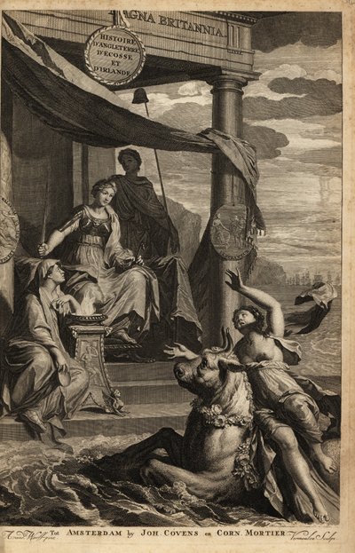 Frontespizio allegorico con Europa, Zeus e Themis da Adriaan van der (after) Werff