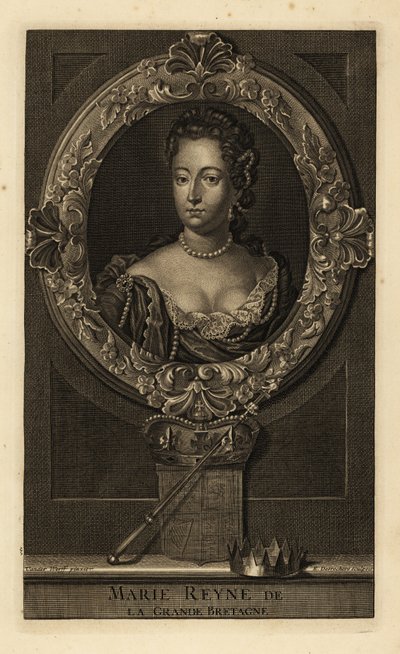 Regina Maria II di Gran Bretagna da Adriaan van der (after) Werff