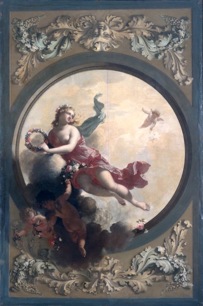 Flora con putti che spargono fiori, 1696 da Adriaan van der Werff
