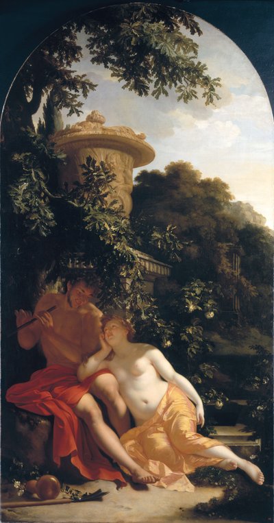 Pastore e pastorella, Il pastore amoroso, c. 1696 da Adriaan van der Werff