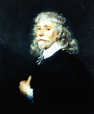 Ritratto di un uomo con capelli grigi da Adriaen (attr.to) Hanneman
