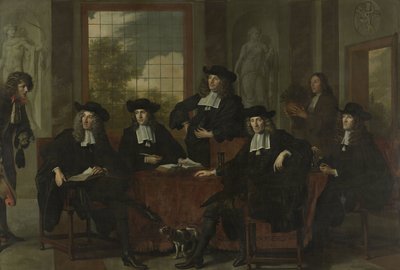 I sovrintendenti del Collegium Medicum di Amsterdam, 1683 da Adriaen Backer