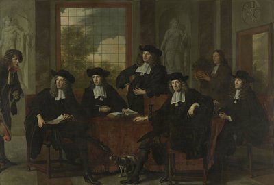 I sovrintendenti del Collegium Medicum di Amsterdam, 1683 da Adriaen Backer