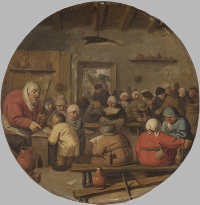 Interno di una scuola da Adriaen Brouwer