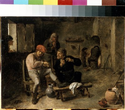 Scena nella taverna di un villaggio da Adriaen Brouwer